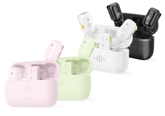 LUUCCO MiniPods K2 Ultra-Compact Wireless Mic – Dual Lavalier USB-C