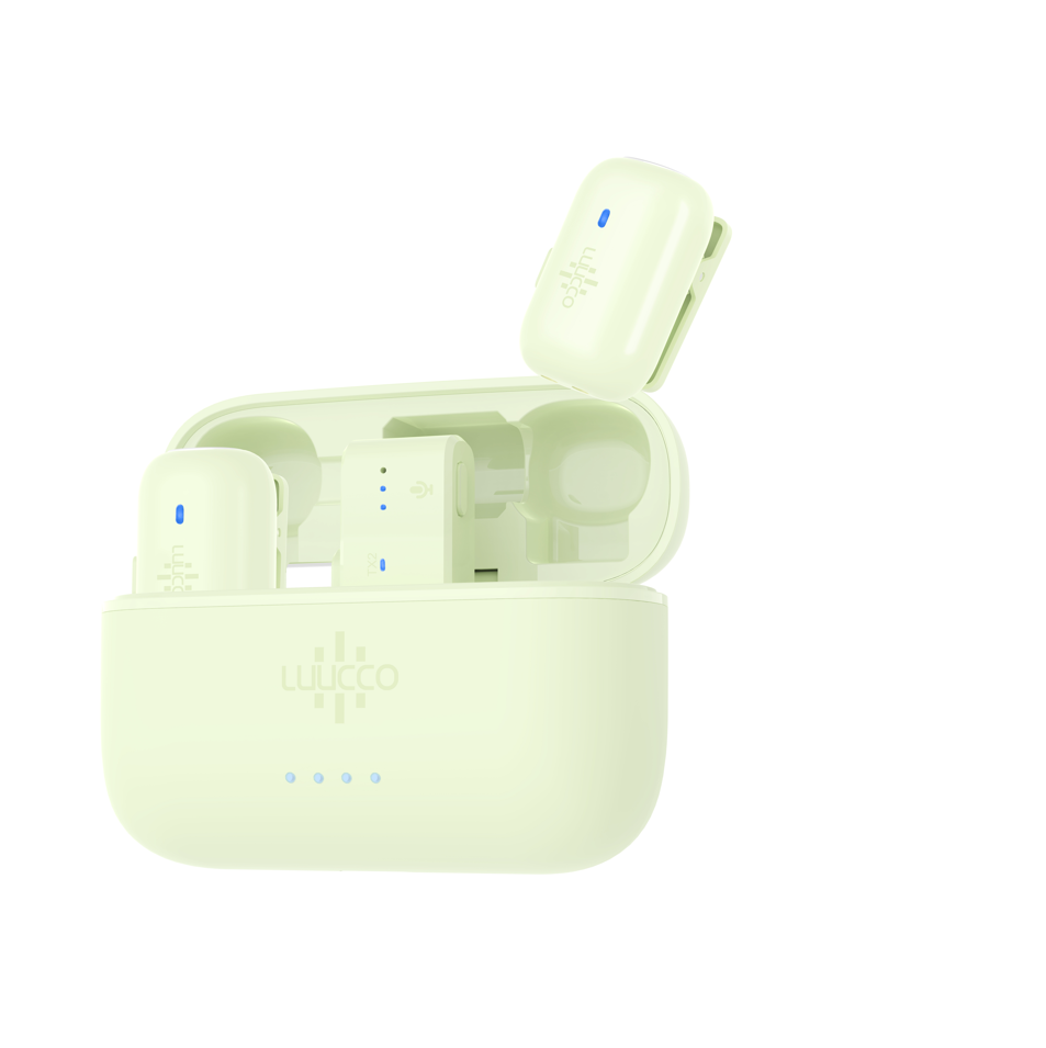LUUCCO MiniPods K2 Ultra-Compact Wireless Mic – Dual Lavalier USB-C