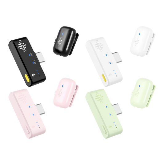 LUUCCO MiniPods K1 Wireless Lavalier Mic – Dual USB-C for Vlogging & Podcasting