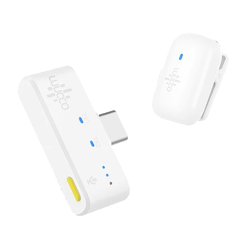 LUUCCO MiniPods K1 Wireless Lavalier Mic – Dual USB-C for Vlogging & Podcasting