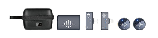 LUUCCO AirWave K2 Wireless Lavalier Mic – Dual Combo for Streaming & Content Creation