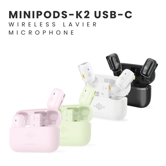 LUUCCO MiniPods-K2 dual wireless lavalier microphone for mobile creators